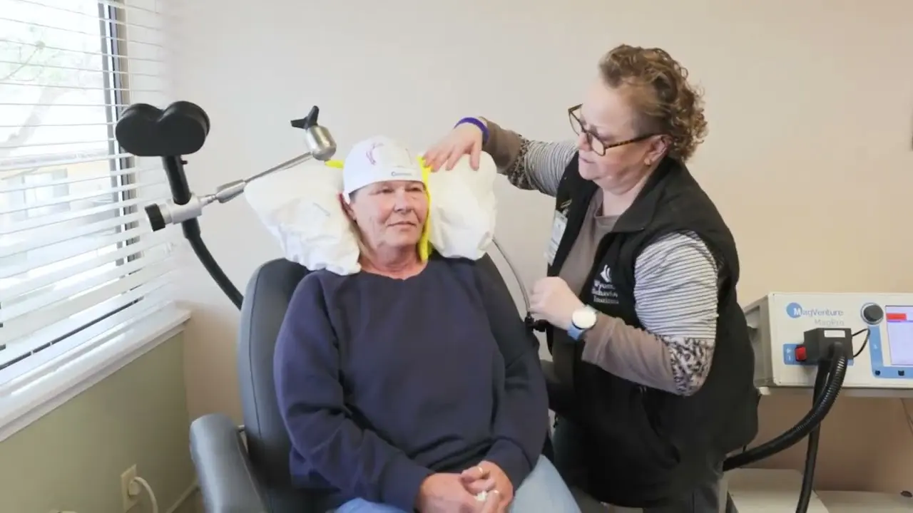 Adriana, a patient and TMS Technician