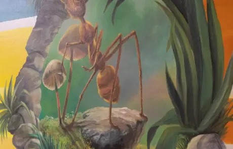 Mural of an ant